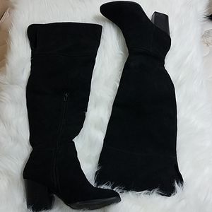 Express Vegan Suede Over the Knee Boots